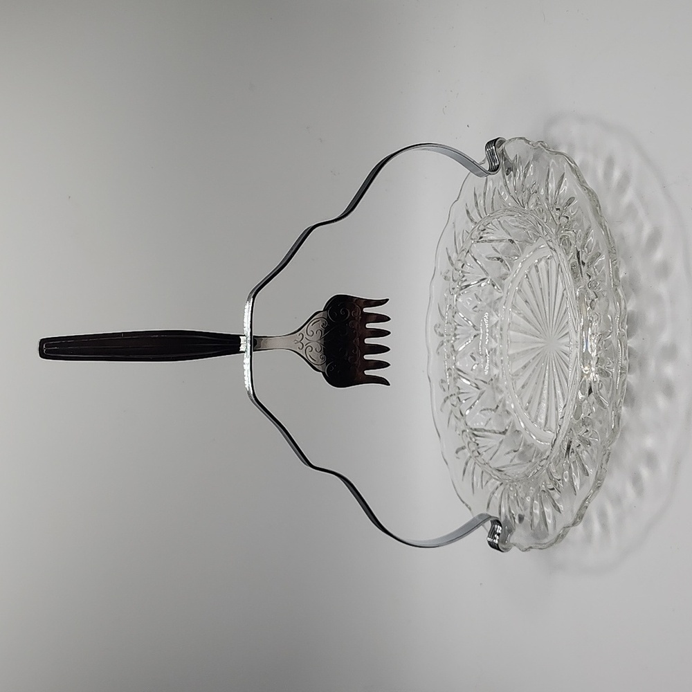 Seafood Set Vintage Glass 3 Piece Set